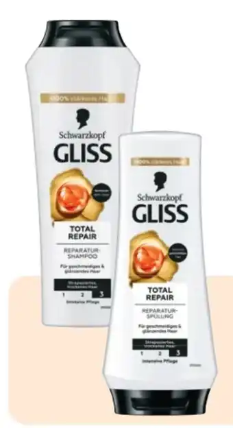 Rossmann Gliss Kur Total Repair Shampoo Angebot