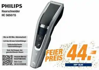 Expert Philips Haarschneider HC 5650/15 Angebot