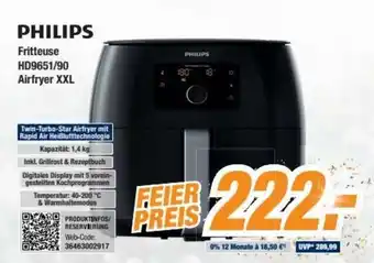 Expert Philips Fritteuse HD9651/90 Airfryer XXL Angebot