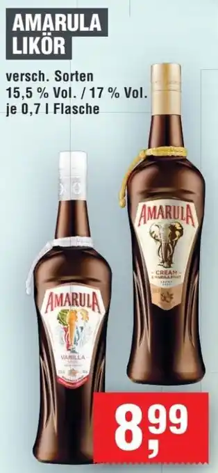 Handelshof Amarula likör 0,7 L Flasche Angebot