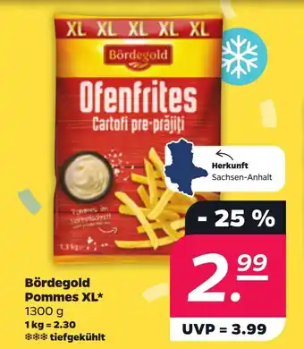 NETTO Bördegold Pommes XL 130 g0 Angebot