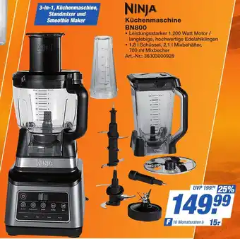 Expert Technomarkt NINJA Küchenmaschine BN800 Angebot