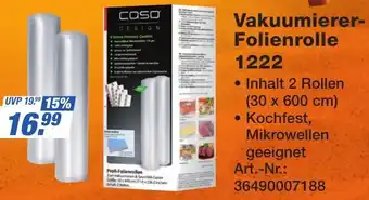 Expert Technomarkt CASO Vakuumierer Folienrolle 1222 Angebot