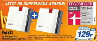 Expert Technomarkt FRITZ! WLAN-Repeater FRITZ!Repeater 1200 AX Angebot