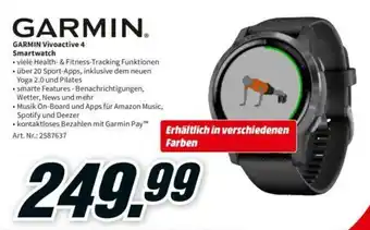 MediaMarkt Garmin Vivoactive Smartwatch Angebot