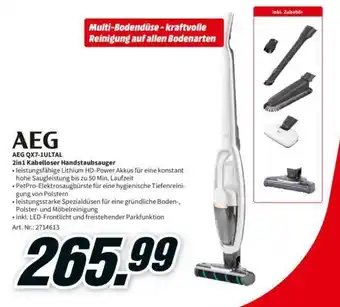 MediaMarkt AEG QX7-1ULTAL 2in1 Kabelloser Handstaubsauger Angebot