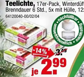 SB Lagerkauf Teelichte Angebot