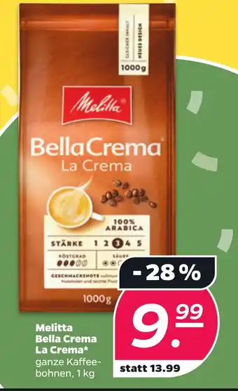 NETTO Melitta Bella Crema La Crema 1 kg Angebot