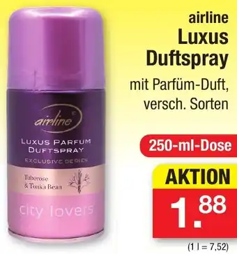 Zimmermann airline Luxus Duftspray 250 ml Dose Angebot