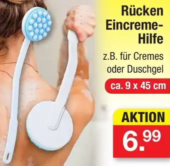 Zimmermann Rücken Eincreme Hilfe Angebot