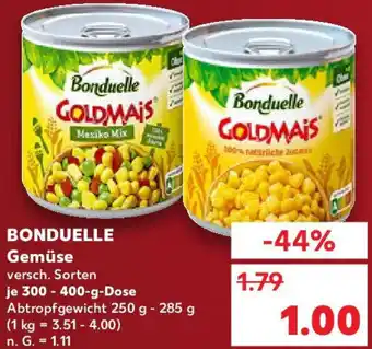 Kaufland BONDUELLE Gemüse 300-400 g Dose Angebot