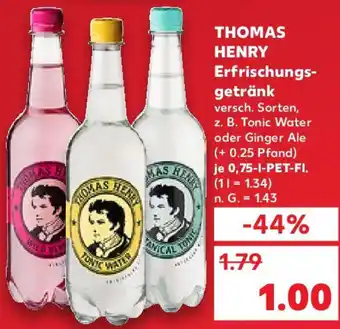 Kaufland THOMAS HENRY Erfrischungsgetränk 0,75 L Angebot