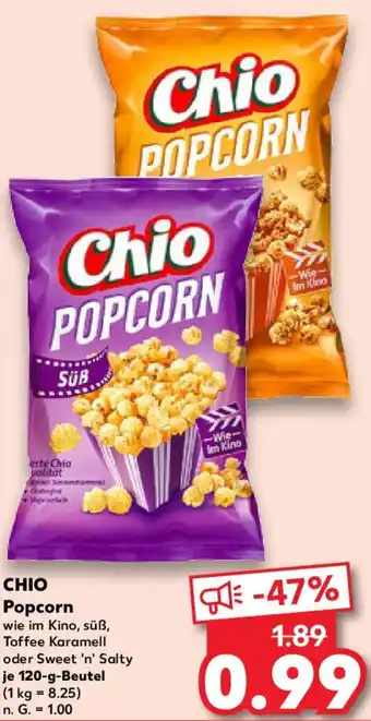 Kaufland CHIO Popcorn 120 g Beutel Angebot