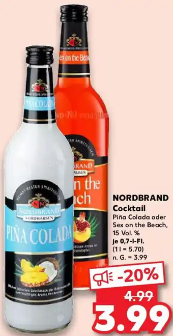 Kaufland NORDBRAND Cocktail 0,7 L-Fl. Angebot