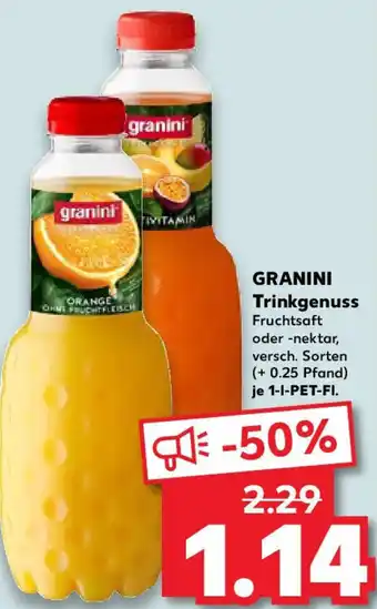 Kaufland GRANINI Trinkgenuss 1 L Angebot