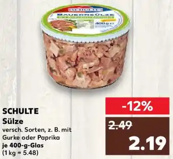 Kaufland SCHULTE Sülze 400 g Glas Angebot