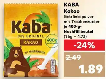 Kaufland KABA Kakao 400 g Nachfüllbeutel Angebot