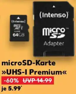 Kaufland (Intenso) microSD-Karte UHS-I Premium Angebot