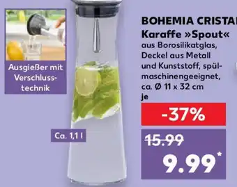 Kaufland BOHEMIA CRISTAL Karaffe Spout Angebot