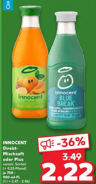 Kaufland INNOCENT Direkt Mischsaft oder Plus 750-900 ml Fl. Angebot