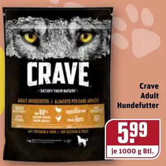 REWE Crave Adult Hundefutter 1000g Angebot