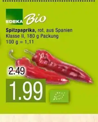 Marktkauf Edeka Bio Spitzpaprika Angebot