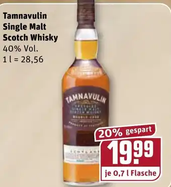 REWE Tamnavulin Single Malt Scotch  Whisky 0,7L Angebot