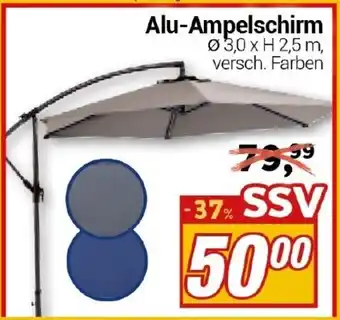 CENTERSHOP Alu-Ampelschirm Angebot