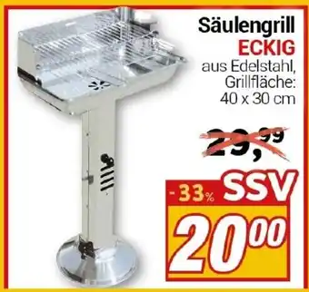 CENTERSHOP Säulengrill ECKIG Angebot