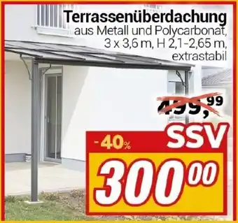 CENTERSHOP Terrassenüberdachung Angebot