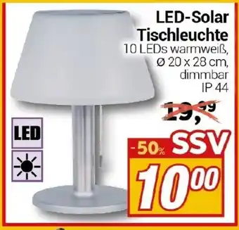 CENTERSHOP LED-Solar Tischleuchte Angebot
