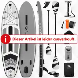 Netto Marken-Discount Stand Up Paddle Board AUKAI Pro mit Kajak-Sitz grau Angebot