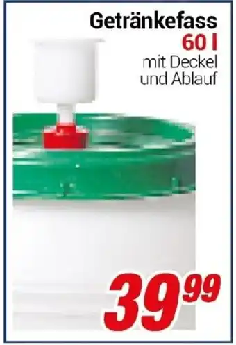 CENTERSHOP Getränkefass 60 L Angebot