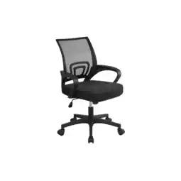 Netto Marken-Discount Yaheetech Bürostuhl Drehstuhl ergonomischer Schreibtischstuhl höhenverstellbar Chefsessel mit Rollen Grovüe Sitzfläche Angebot