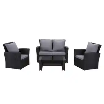 Netto Marken-Discount 4-Sitzer Lounge Set Polyrattan -versch. Ausführungen Angebot