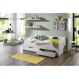 Netto Marken-Discount Relita - Funktionsbett Anna 90x 200 auf 180 x 200 cm Liegefläche ausziehbar u. 2 Schubladen Angebot