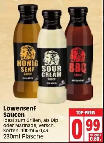 Edeka Löwensenf Sauce 230ml Angebot