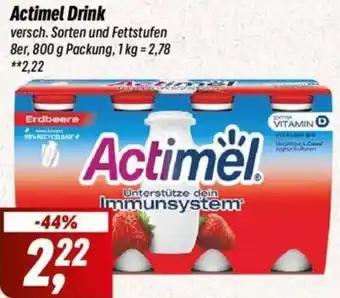 Simmel Actimel Drink 8er, 800 g Packung Angebot