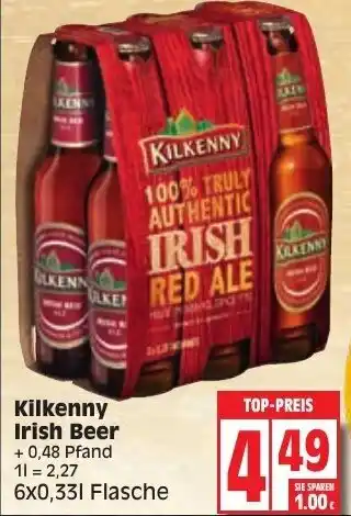 Edeka Kilkenny Irish Beer 6x0,33L Angebot