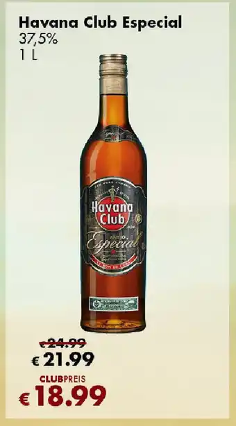 Travel Free Havana Club Especial 37,5% 1 L Angebot
