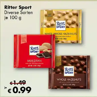 Travel Free Ritter Sport 100 g Angebot