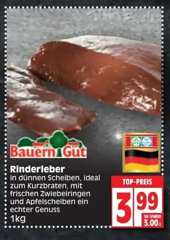 Edeka Bauern Gut Rinderleber 1kg Angebot