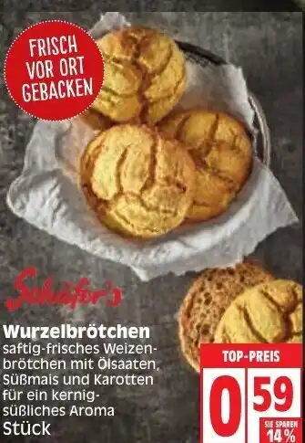 Edeka Schäfer's Wurzelbrötchen Angebot