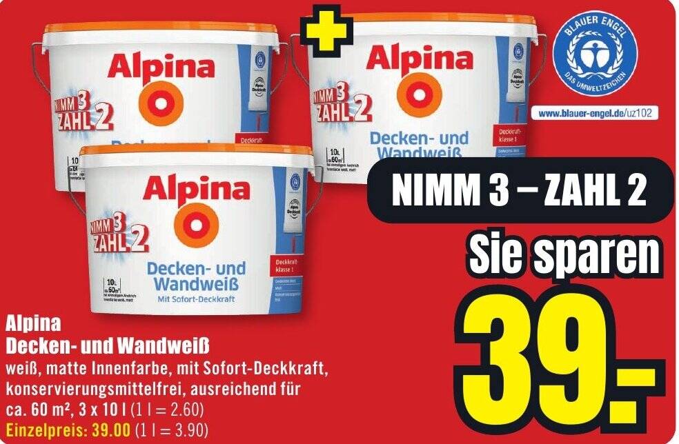 Alpina Weiss 10 L Angebot