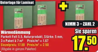 B1 Discount Baumarkt Wärmedämmung Angebot