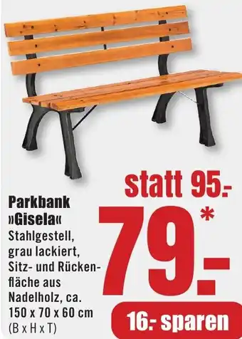 B1 Discount Baumarkt Parkbank Gisela Angebot