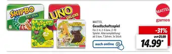 Lidl Mattel gesellschaftsspiel Angebot