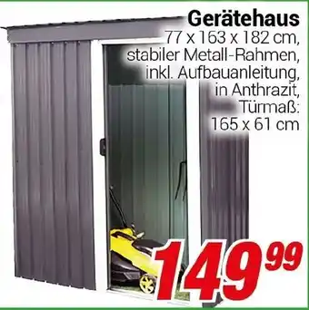 CENTERSHOP Gerätehaus Angebot