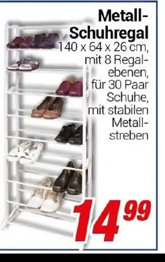 CENTERSHOP Metall- Schuhregal Angebot