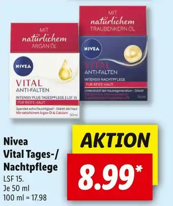 Lidl Nivea vital tages-/ nachtpflege Angebot